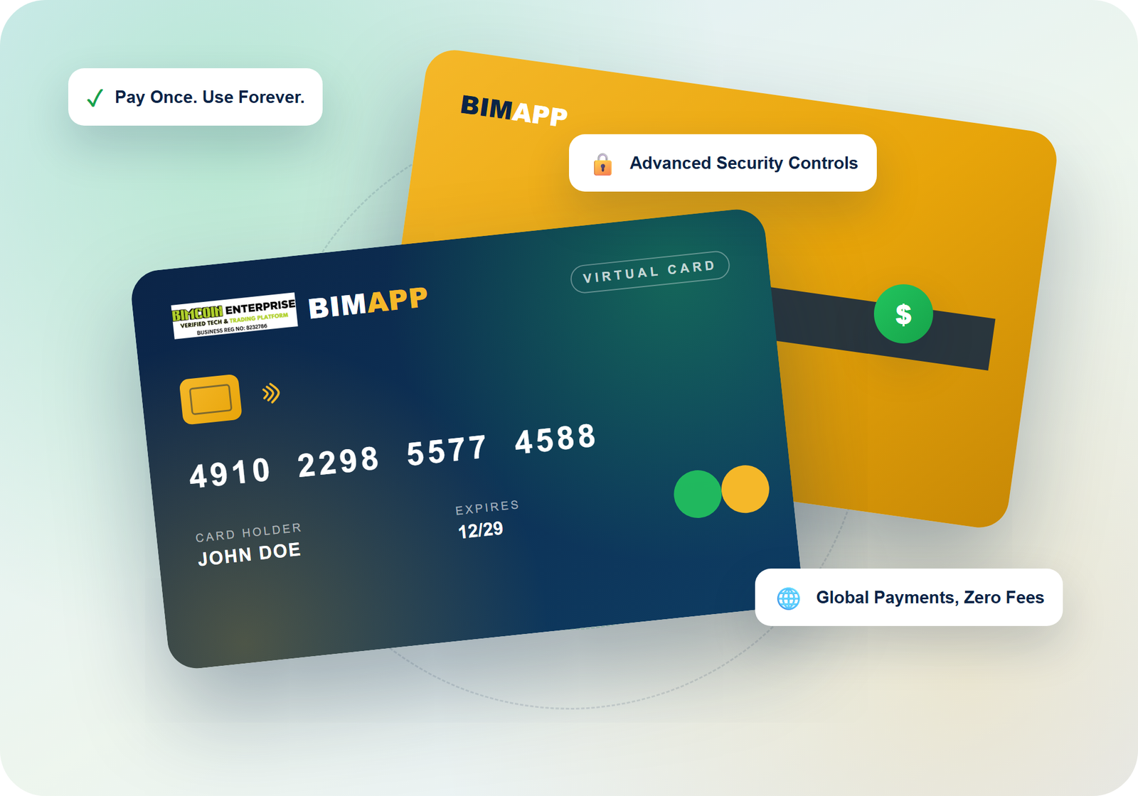 Bimapp virtual cards
